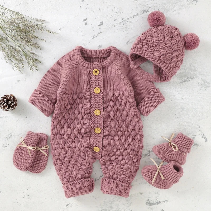Baby-Winter Set Kuschelanzug