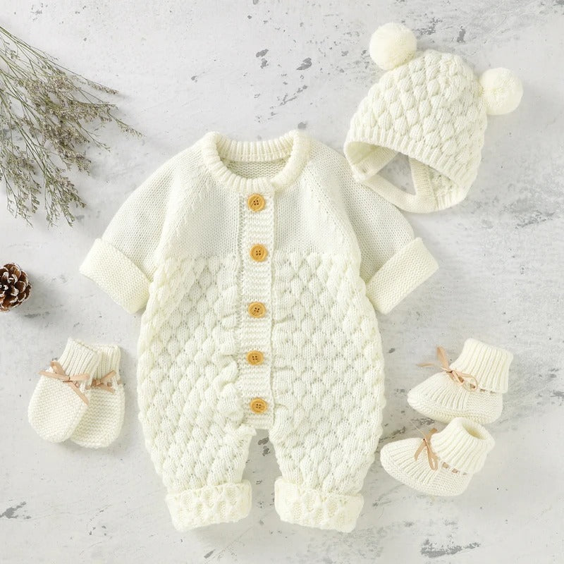 Baby-Winter Set Kuschelanzug