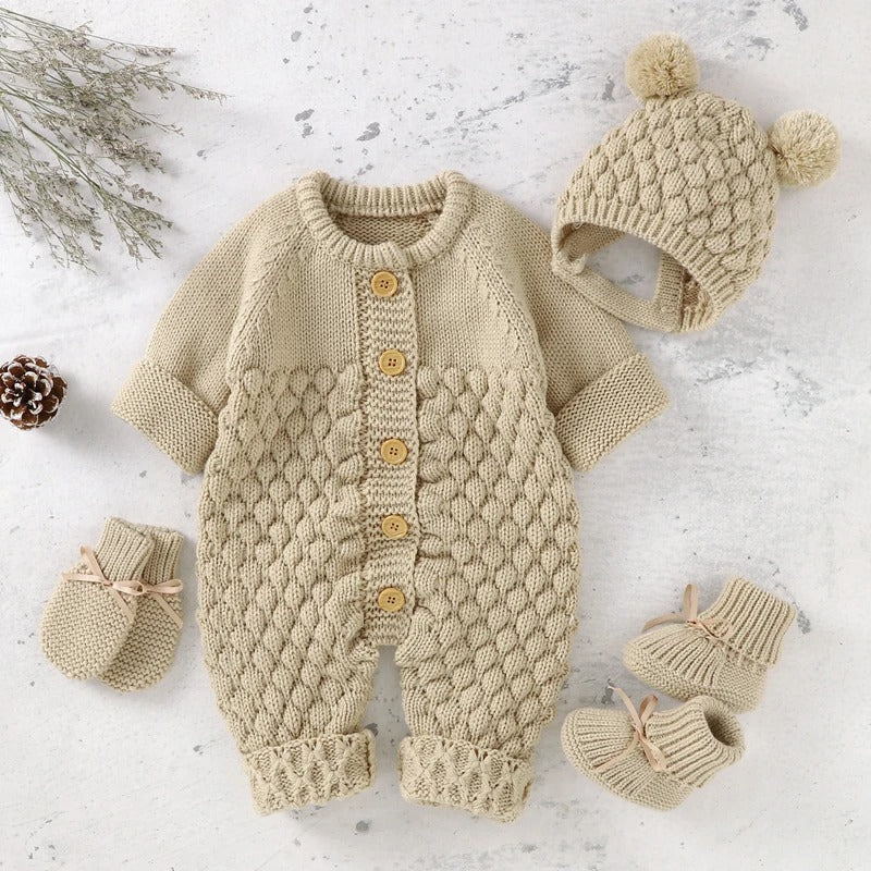Baby-Winter Set Kuschelanzug